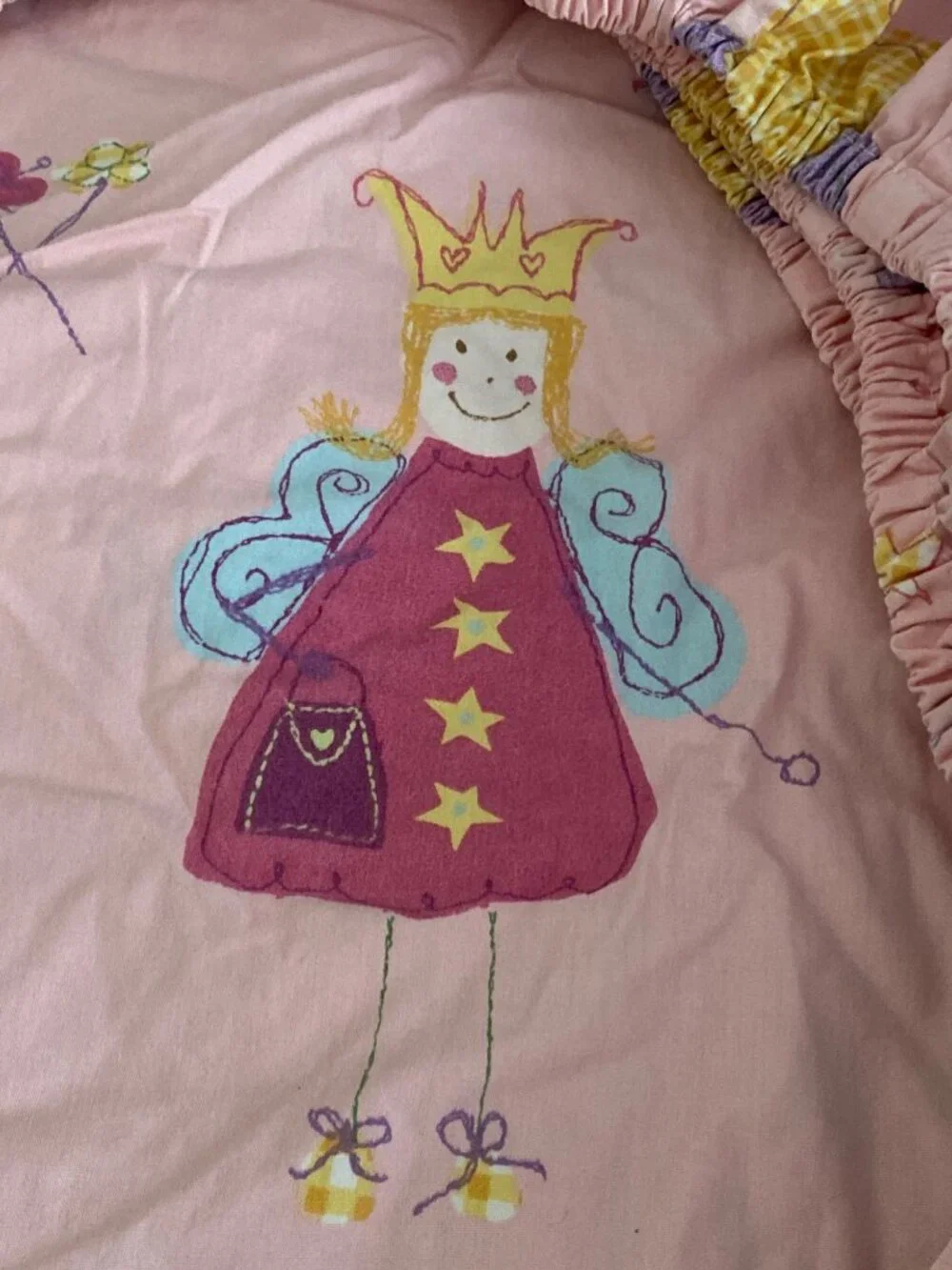 Laura Ashley Mother Child Bed Sheet Fitted Fun Fairy Pink Fairy Princess